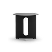 Kiyo Round Steel Side Table | Matte Black gallery detail image