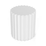 Kaei Round Fluted Side Table | White gallery detail image