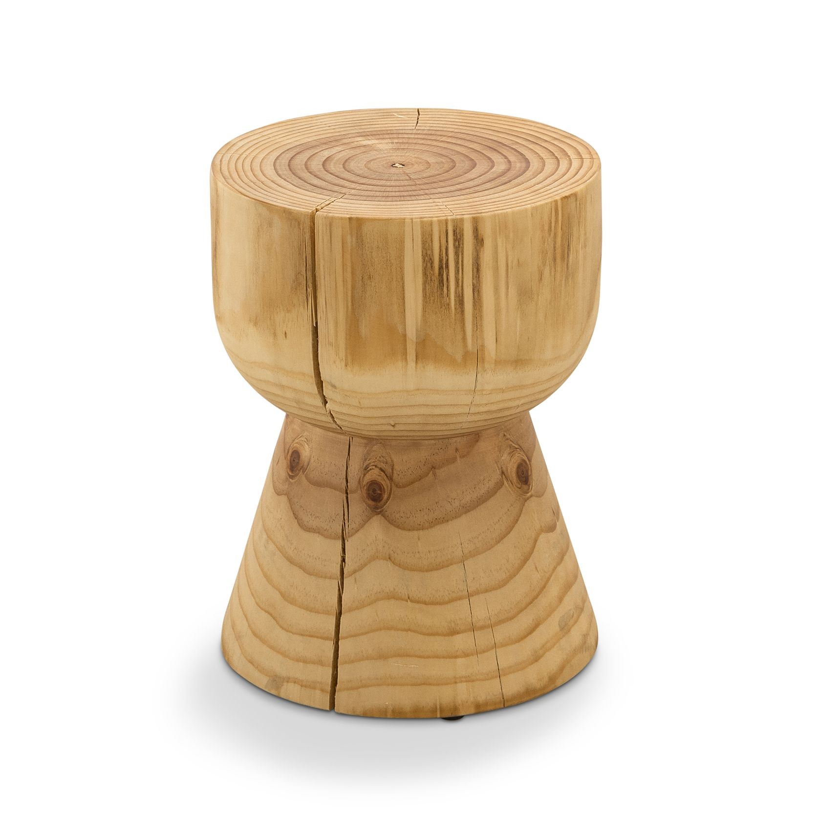 Kork Hourglass Stump Stool | Natural gallery detail image