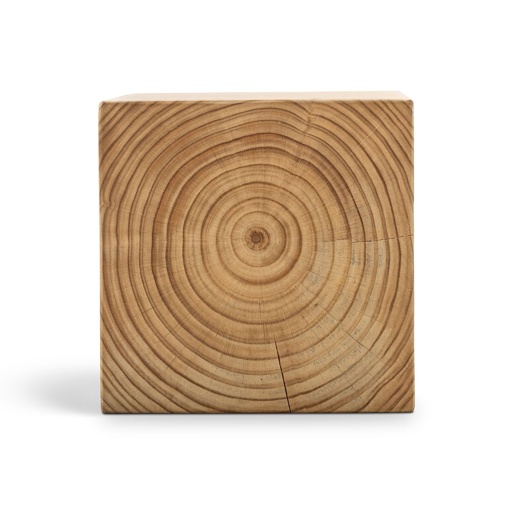 Blok Square Stump Stool | Natural gallery detail image