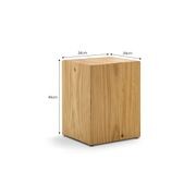 Blok Square Stump Stool | Natural gallery detail image