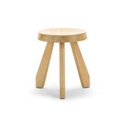 Bel Round Solid Oak Table Stool | Natural gallery detail image
