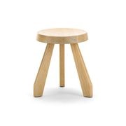 Bel Round Solid Oak Table Stool | Natural gallery detail image