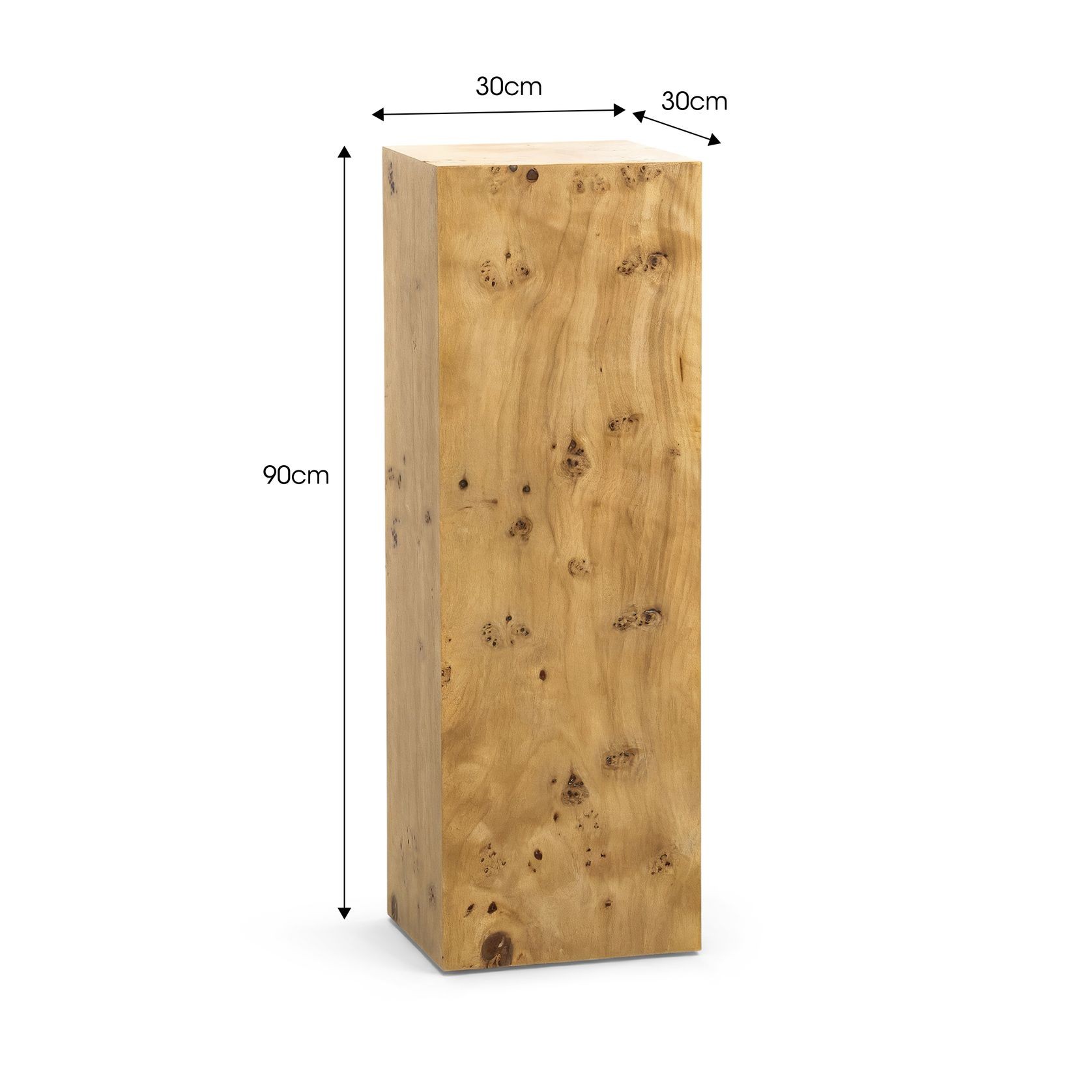 Calix Burl Plinth Tall | Natural gallery detail image