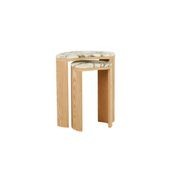Oberon Curve Nest Marble Side Tables gallery detail image
