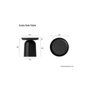 Soda Table - Small - Black gallery detail image