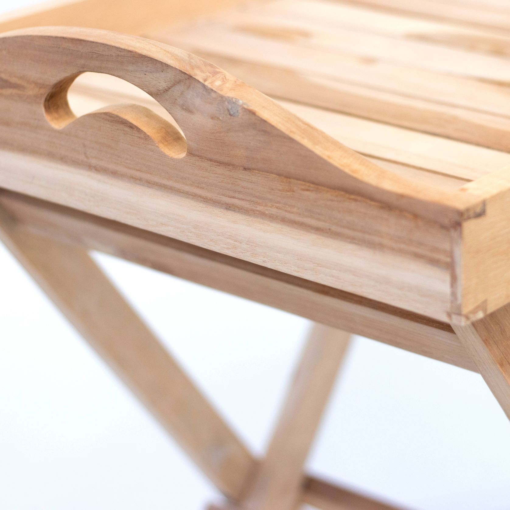 Rustico Reclaimed Teak Butlers Tray Table - Natural gallery detail image