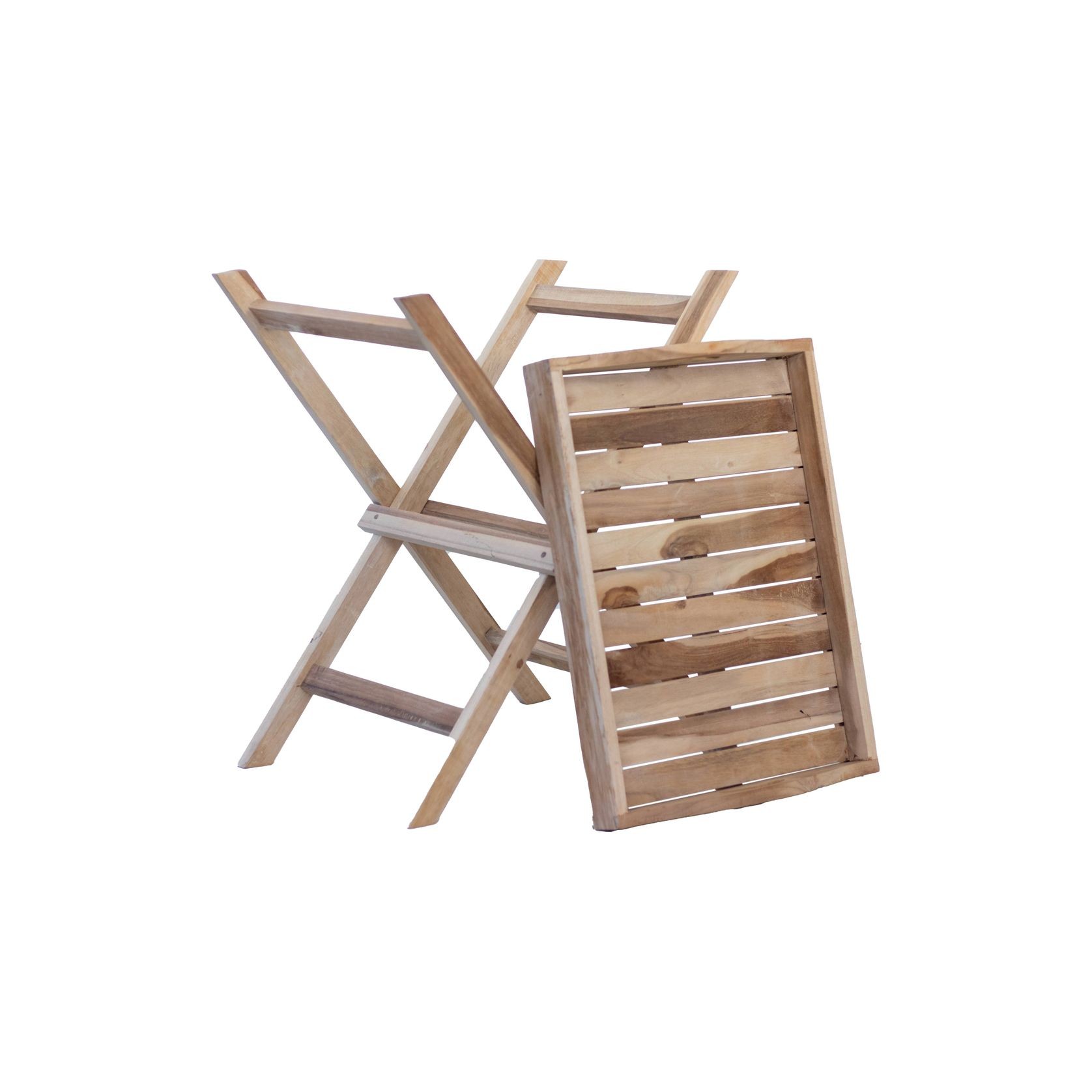 Rustico Reclaimed Teak Butlers Tray Table - Natural gallery detail image