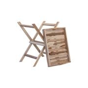 Rustico Reclaimed Teak Butlers Tray Table - Natural gallery detail image