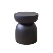 Pedestal Side Table - Black gallery detail image