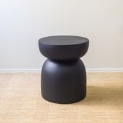 Pedestal Side Table - Black gallery detail image