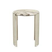 Silas Crescent Marble Side Table gallery detail image