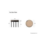 Tao Table - Small - Dusty Pink gallery detail image