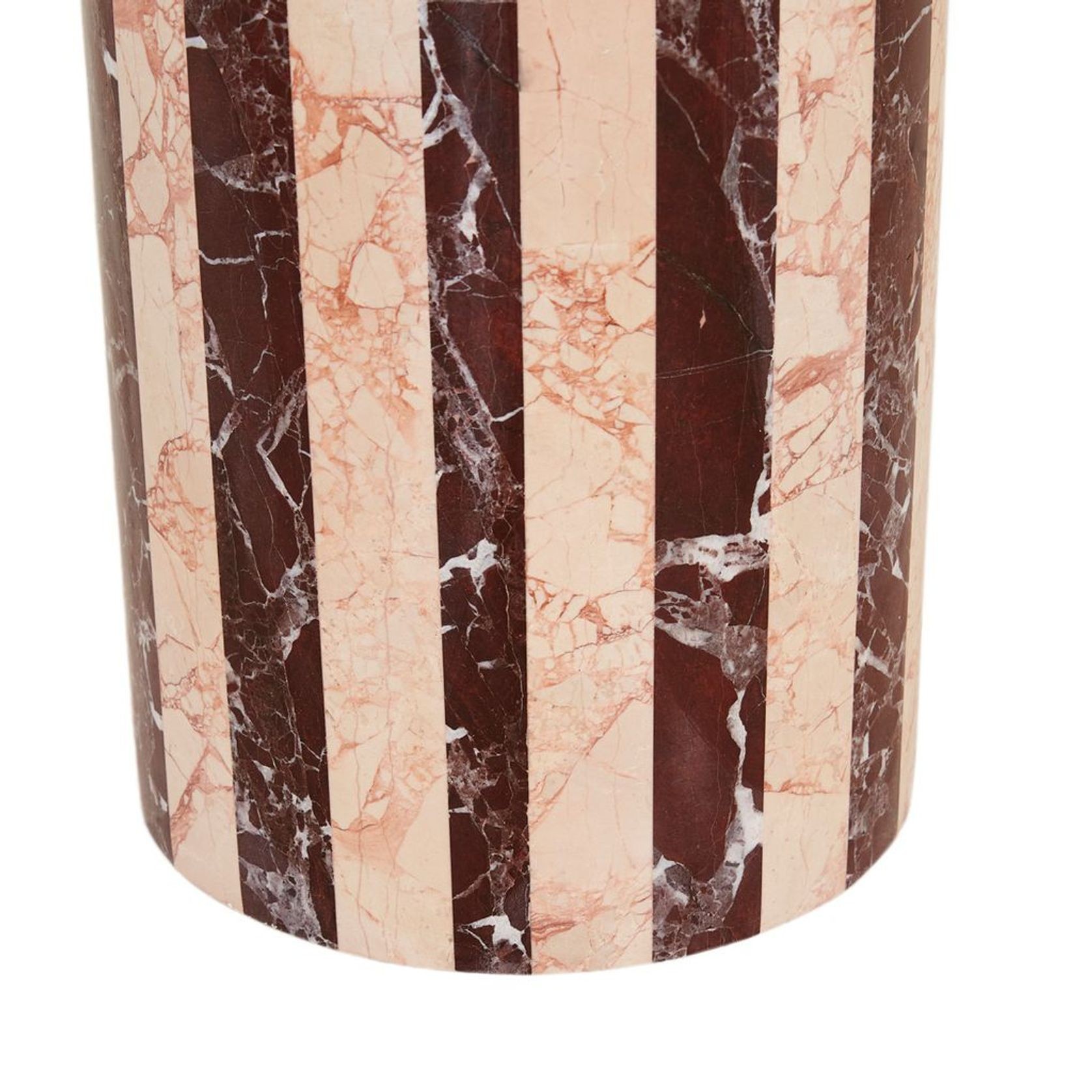 Pippa Stripe Marble Side Table gallery detail image