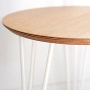 Chicane Side Table (round) with Hairpin Legs gallery detail image