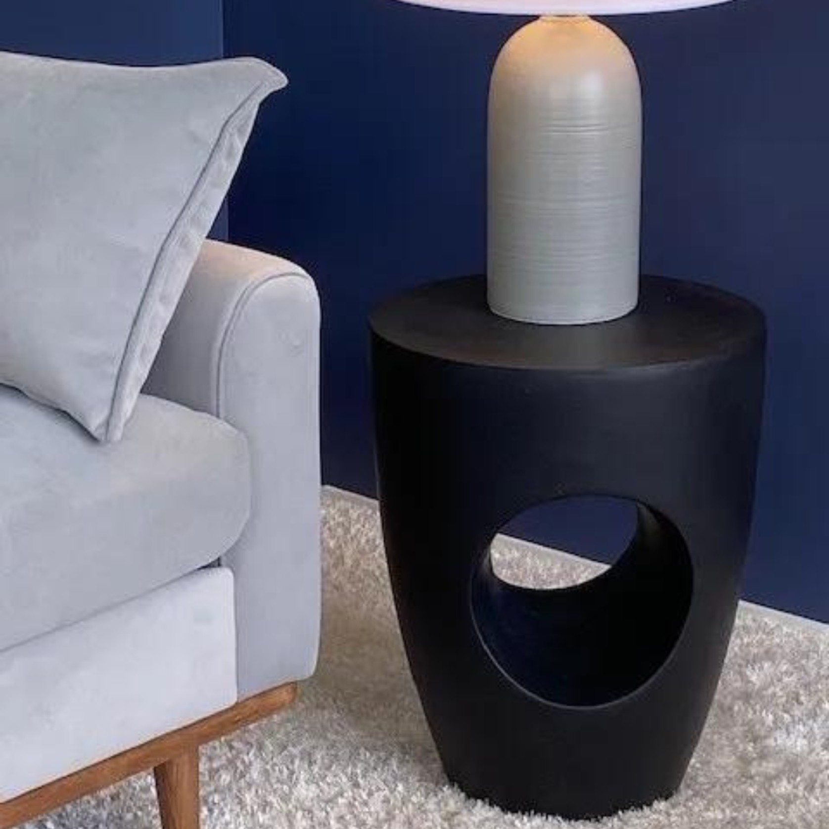 Riviera Side Table- Black gallery detail image