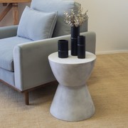 Westside Round Accent Table- Stone gallery detail image