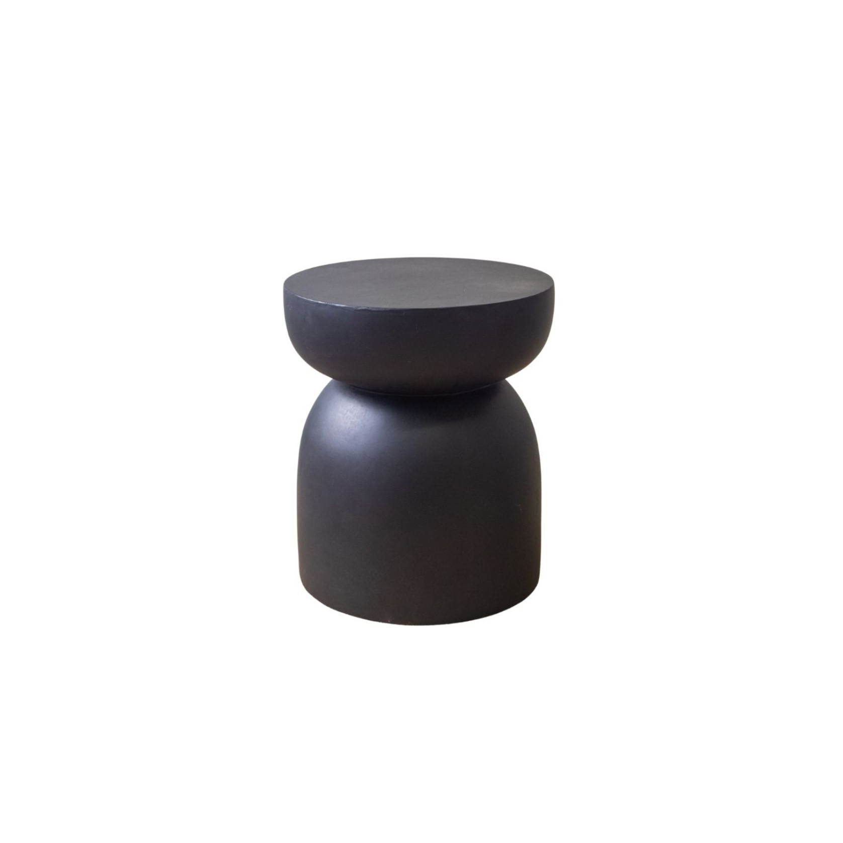 Pedestal Side Table- Black gallery detail image