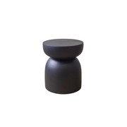 Pedestal Side Table- Black gallery detail image