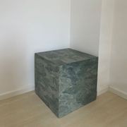 Cube Side Table - Green Marble | Natural Stone Co. gallery detail image