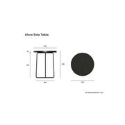 Alora Side Table Black gallery detail image
