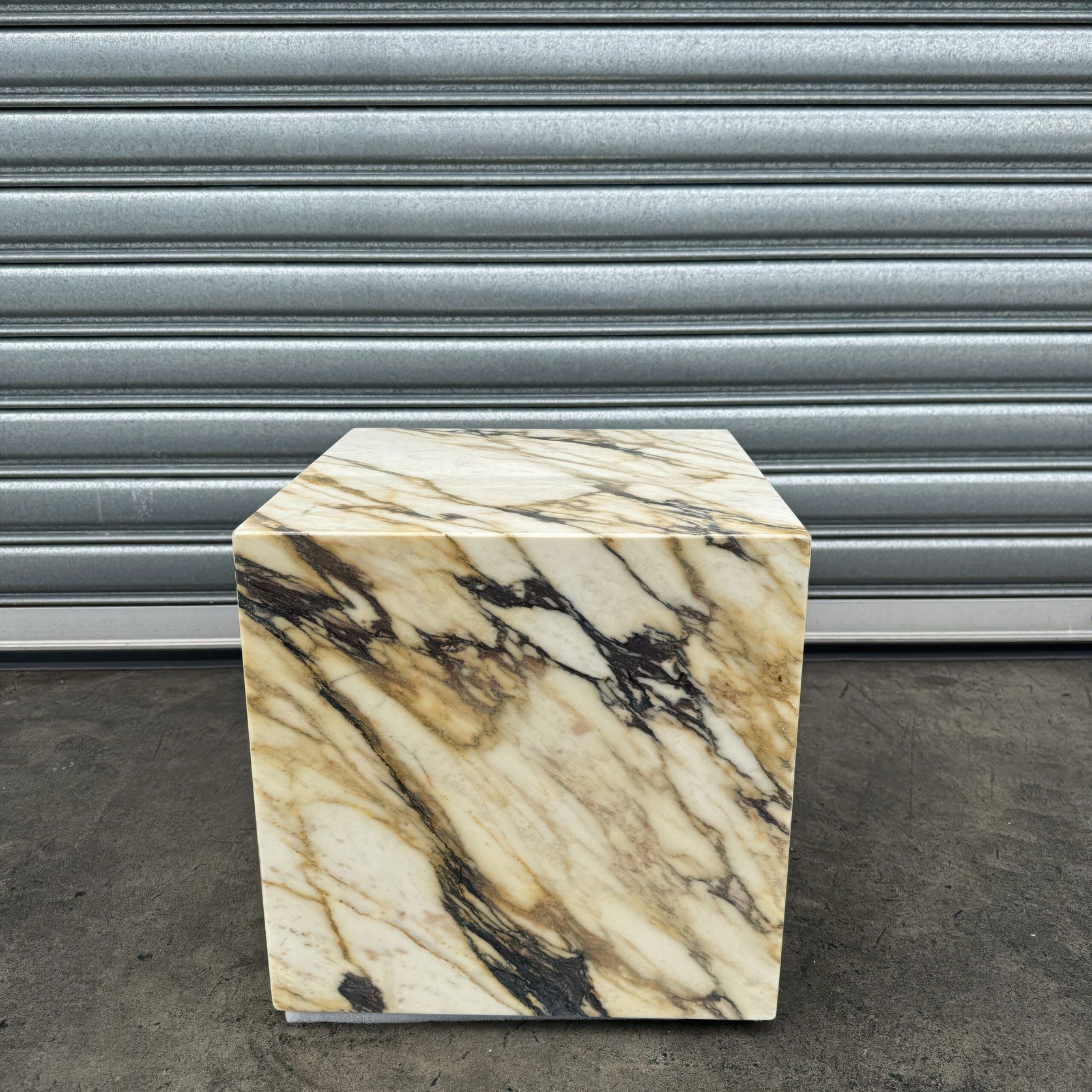 Cube Side Table-Viola Calacatta Marble | Natural Stone Co. gallery detail image