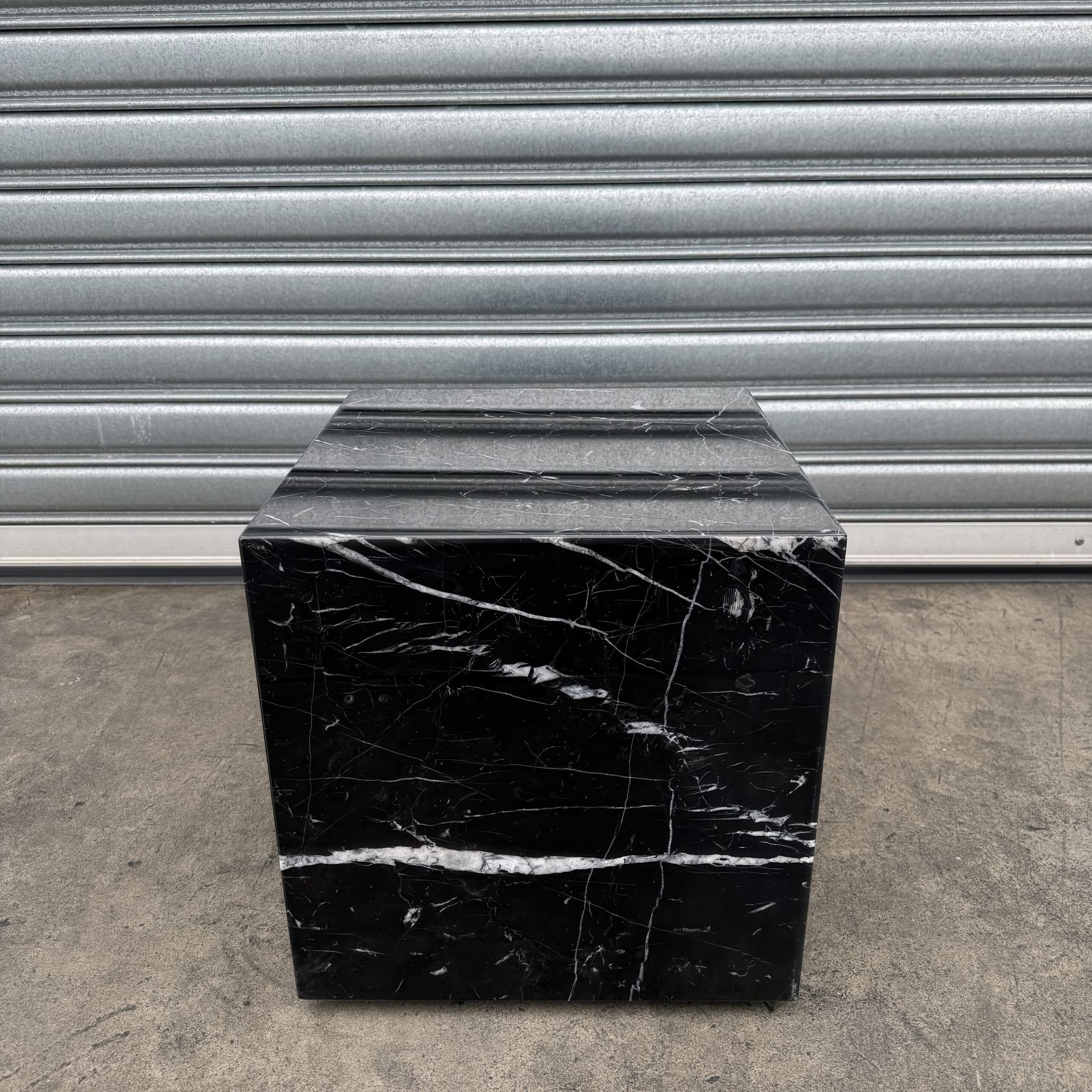 Cube Side Table -Black Marble | Natural Stone Co. gallery detail image