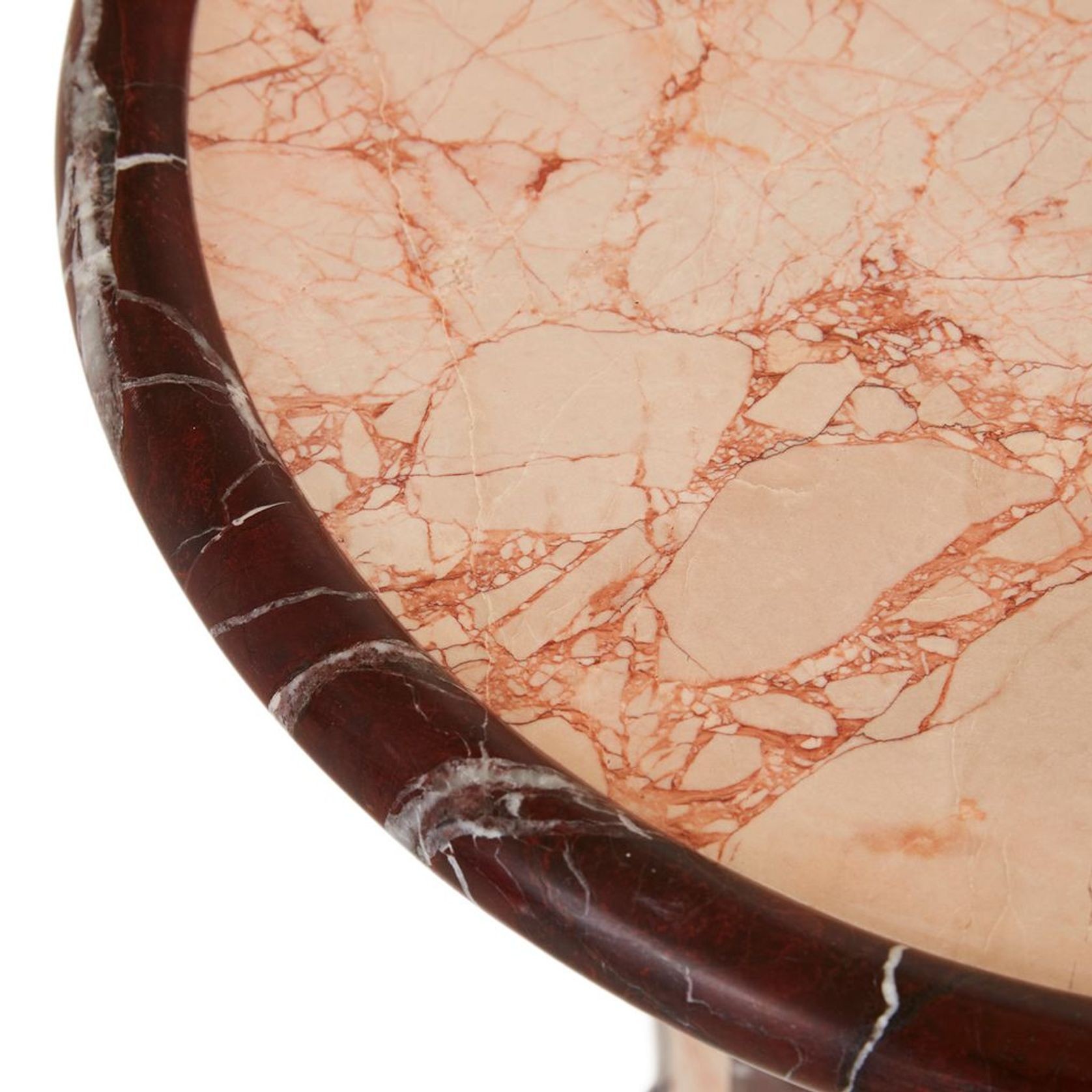 Pippa Stripe Marble Side Table gallery detail image