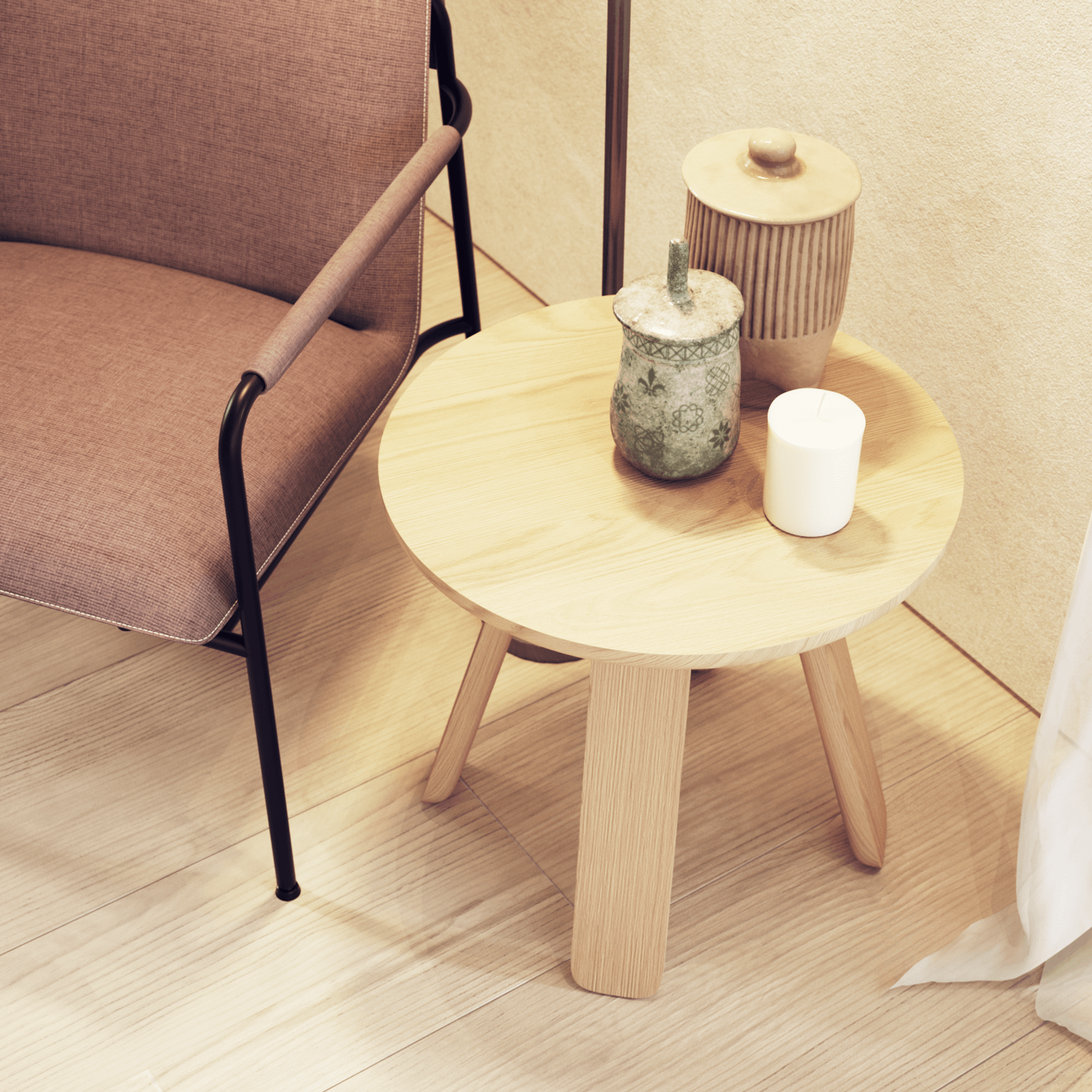 Mateo Side Table - Round - 50cm gallery detail image
