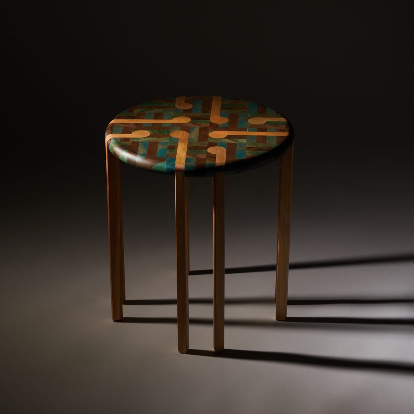 LETSWEAVE Side Table — Reclaimed Kauri & Rimu gallery detail image