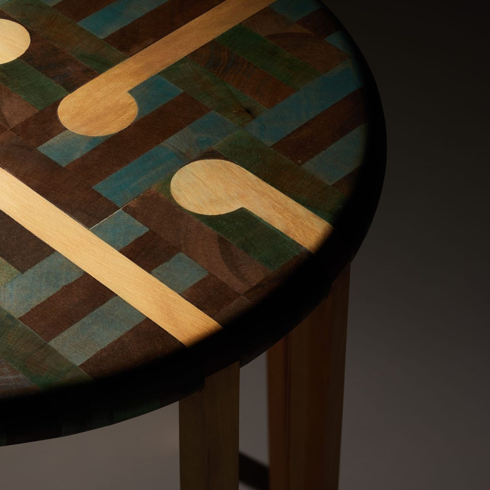 LETSWEAVE Side Table — Reclaimed Kauri & Rimu gallery detail image