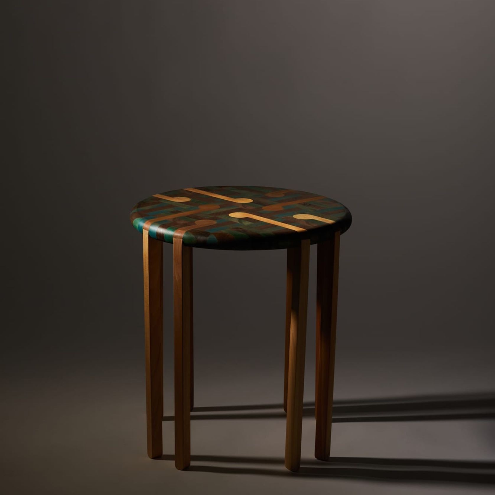 LETSWEAVE Side Table — Reclaimed Kauri & Rimu gallery detail image