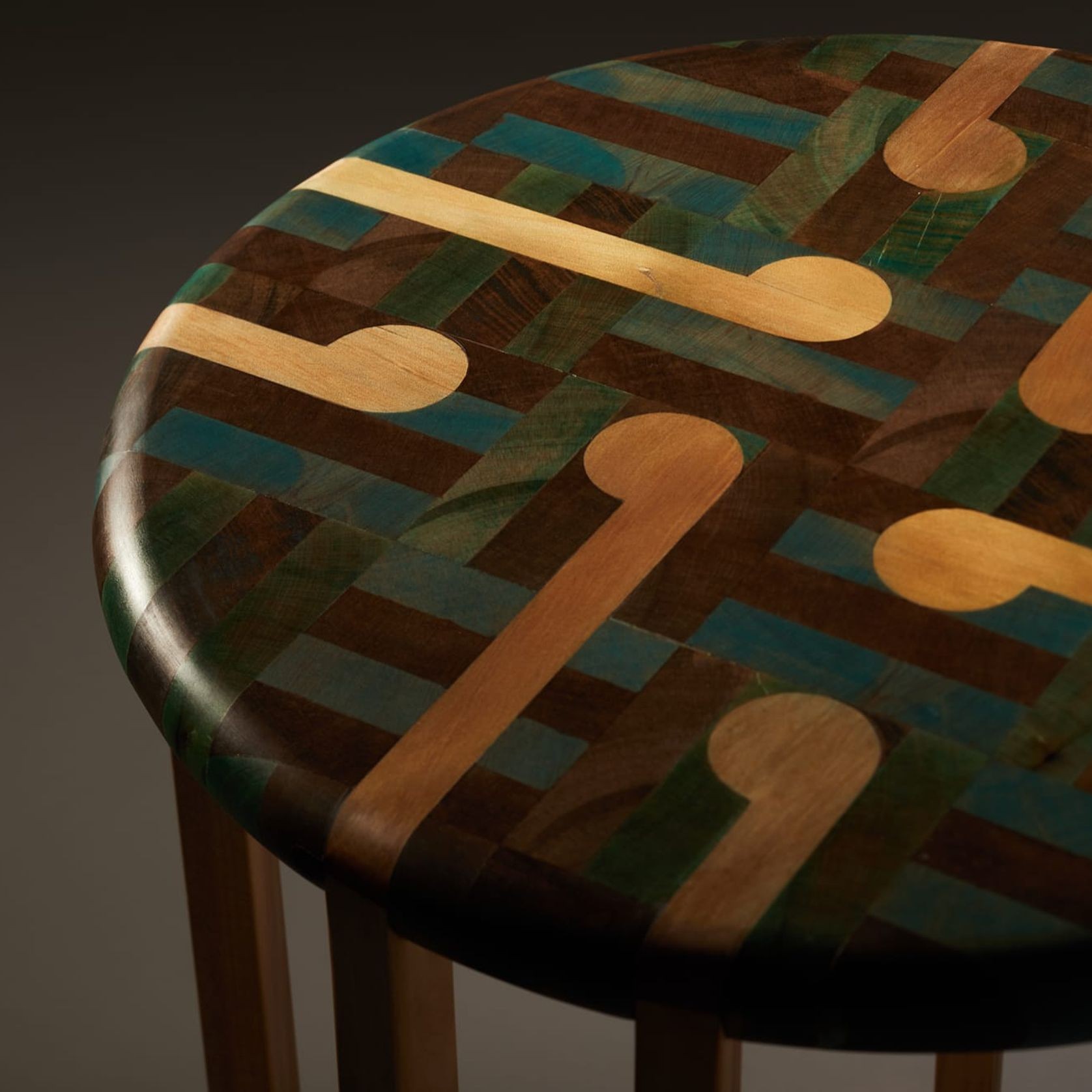 LETSWEAVE Side Table — Reclaimed Kauri & Rimu gallery detail image