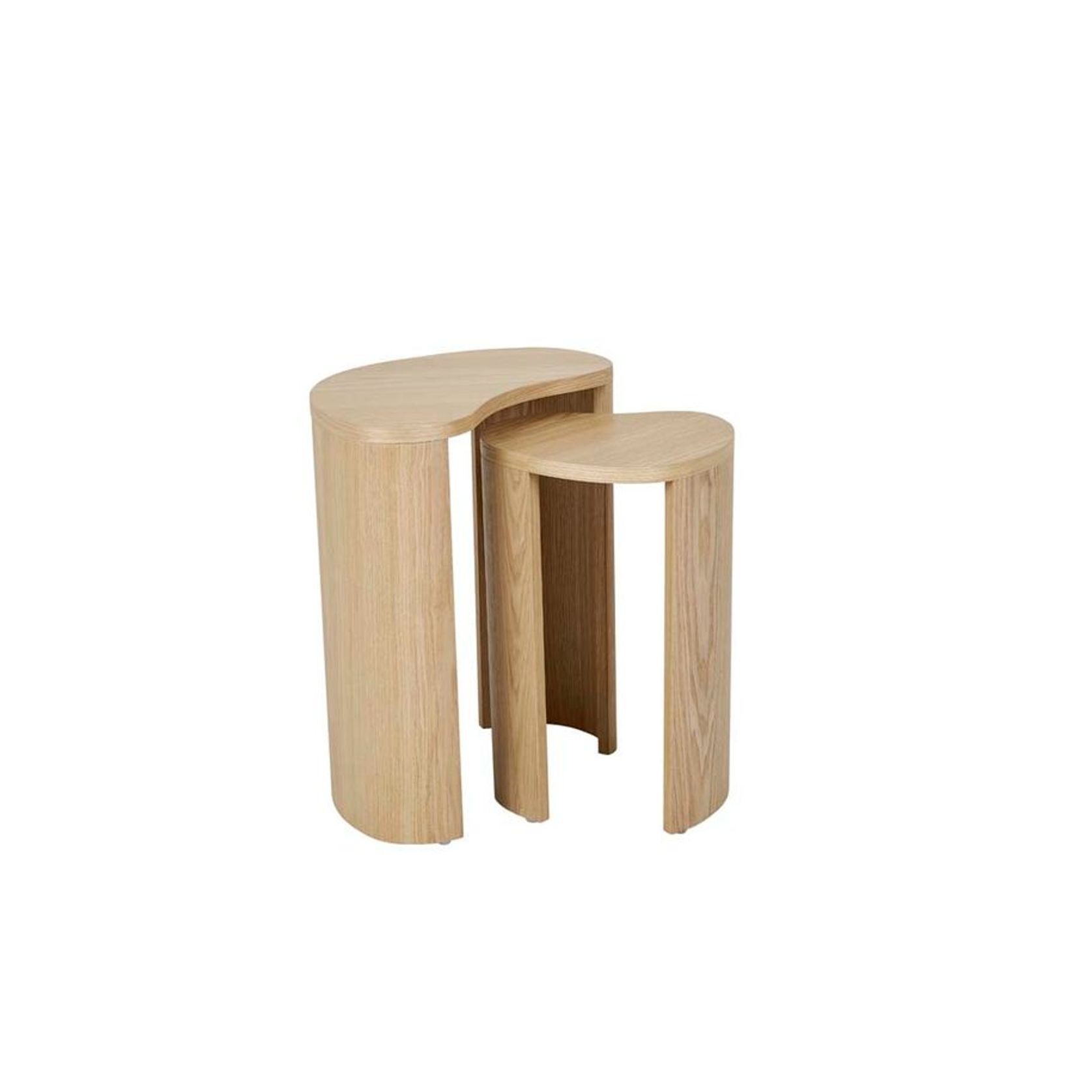 Oberon Curve Nest of 2 Side Tables gallery detail image
