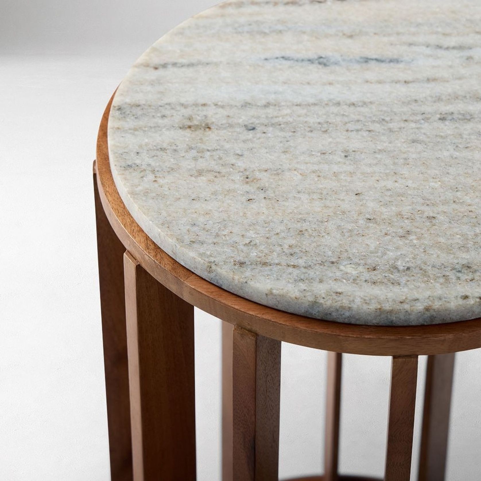 Ophelia Marble Drink Table gallery detail image