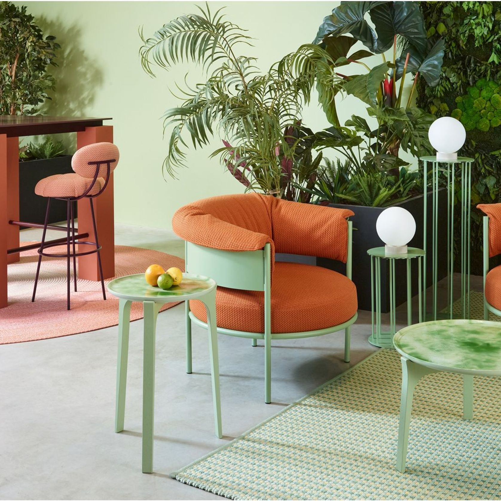 Bow Outdoor Pedestal Table gallery detail image