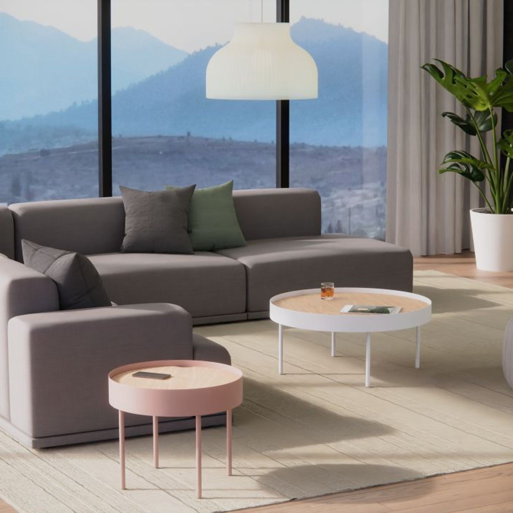 Tao Table - Small - Dusty Pink gallery detail image