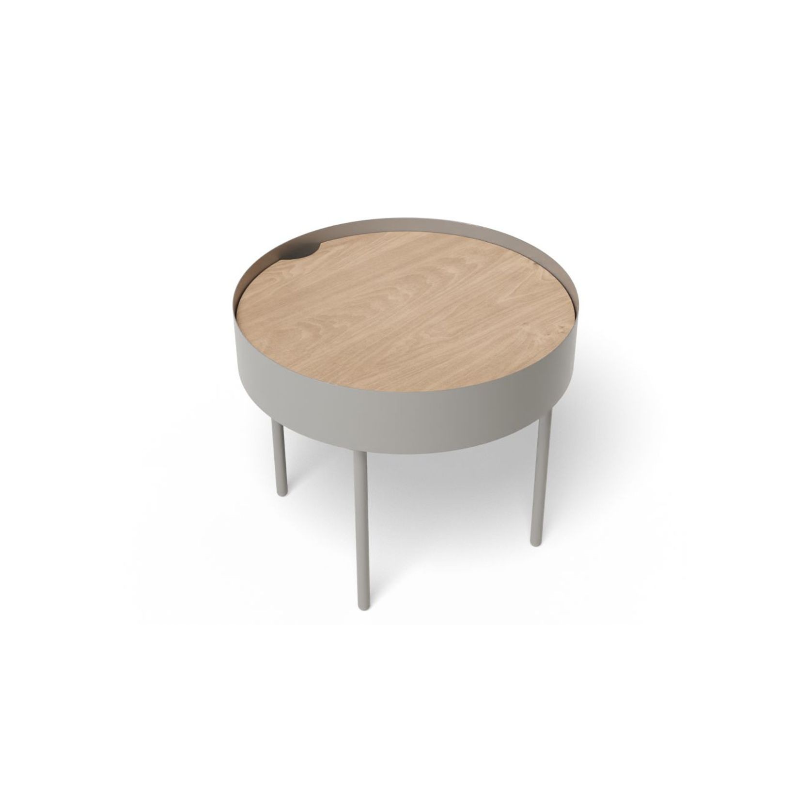 Tao Table - Small - Silver Grey gallery detail image
