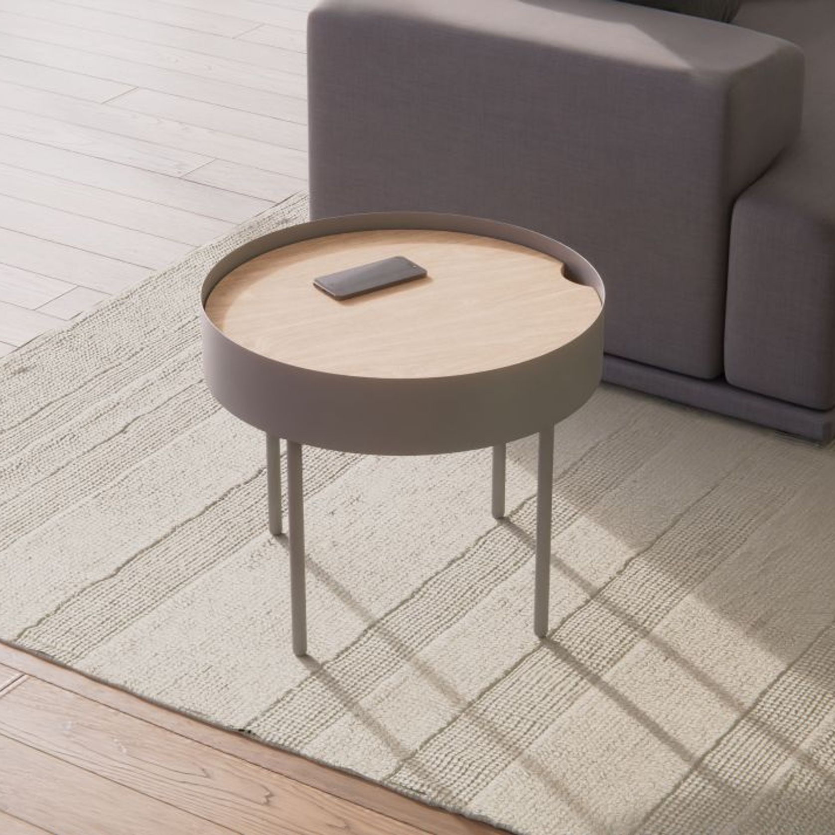 Tao Table - Small - Silver Grey gallery detail image