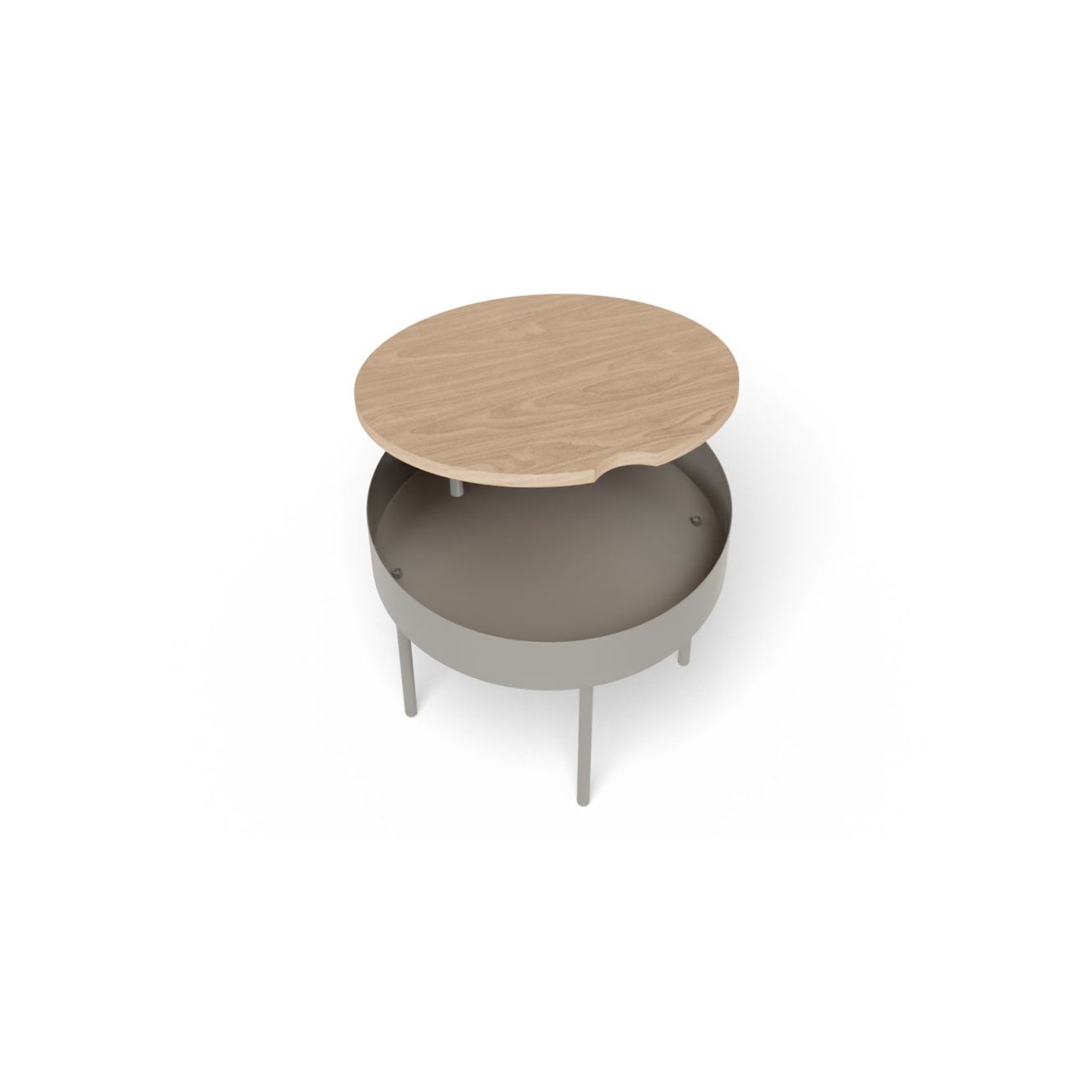 Tao Table - Small - Silver Grey gallery detail image
