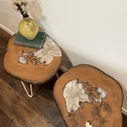 Macrocarpa and Epoxy Side Tables gallery detail image