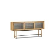 Arae Fluted Glass Sideboard | Natural Oak gallery detail image