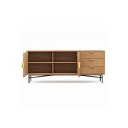 Kina Ripple Slatted Sideboard | 180cm | Natural Oak gallery detail image