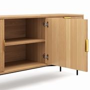 Kina Ripple Slatted Sideboard | 180cm | Natural Oak gallery detail image