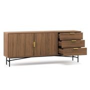 Kina Ripple Slatted Sideboard | 180cm | Light Walnut gallery detail image