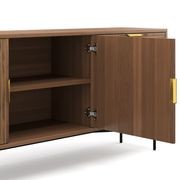 Kina Ripple Slatted Sideboard | 180cm | Light Walnut gallery detail image