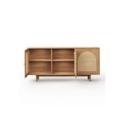Cove 3 Door Rattan Arch Sideboard Buffet | Natural Oak gallery detail image