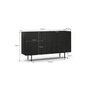Linea 160cm Sideboard Cabinet Black Oak | L3 Home gallery detail image