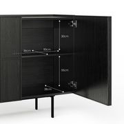 Linea 160cm Sideboard Cabinet Black Oak | L3 Home gallery detail image