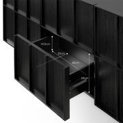 Linea 160cm Sideboard Cabinet Black Oak | L3 Home gallery detail image
